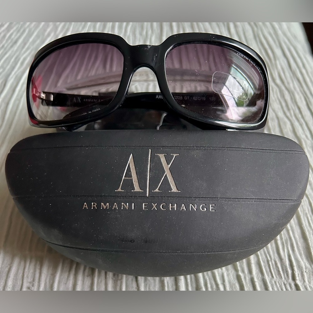 Armani Exchange Black Gradient Sunglasses
